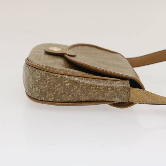 CELINE Macadam Canvas Shoulder Bag Beige Auth 29662 - Picture 3 of 16